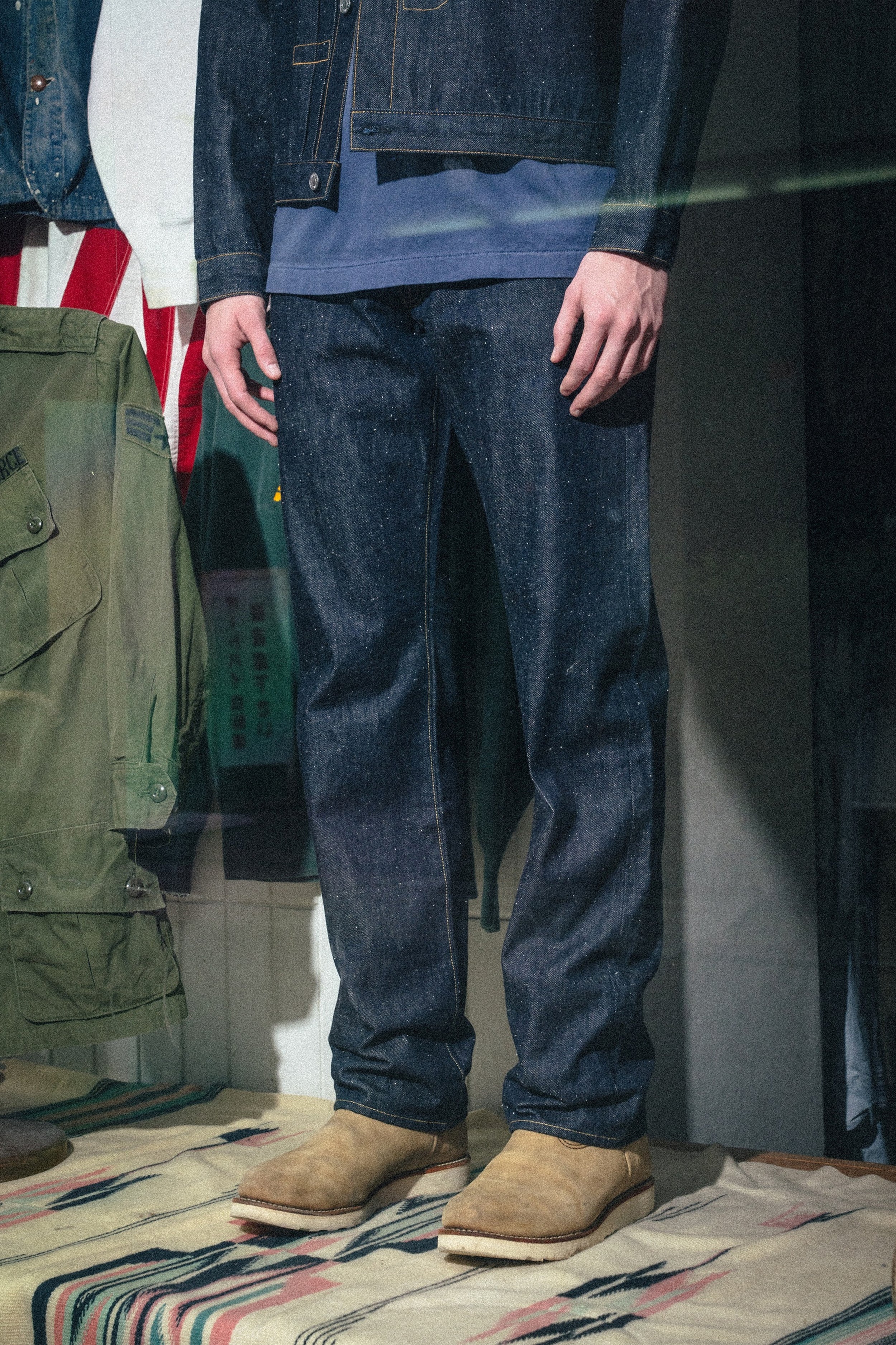 Saint Mxxxxxx (セントマイケル)/BBJ_DENIM PANTS/REGID/BLUE│正規