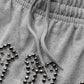 NYC STUDS BAGGY SWEAT SHORTS