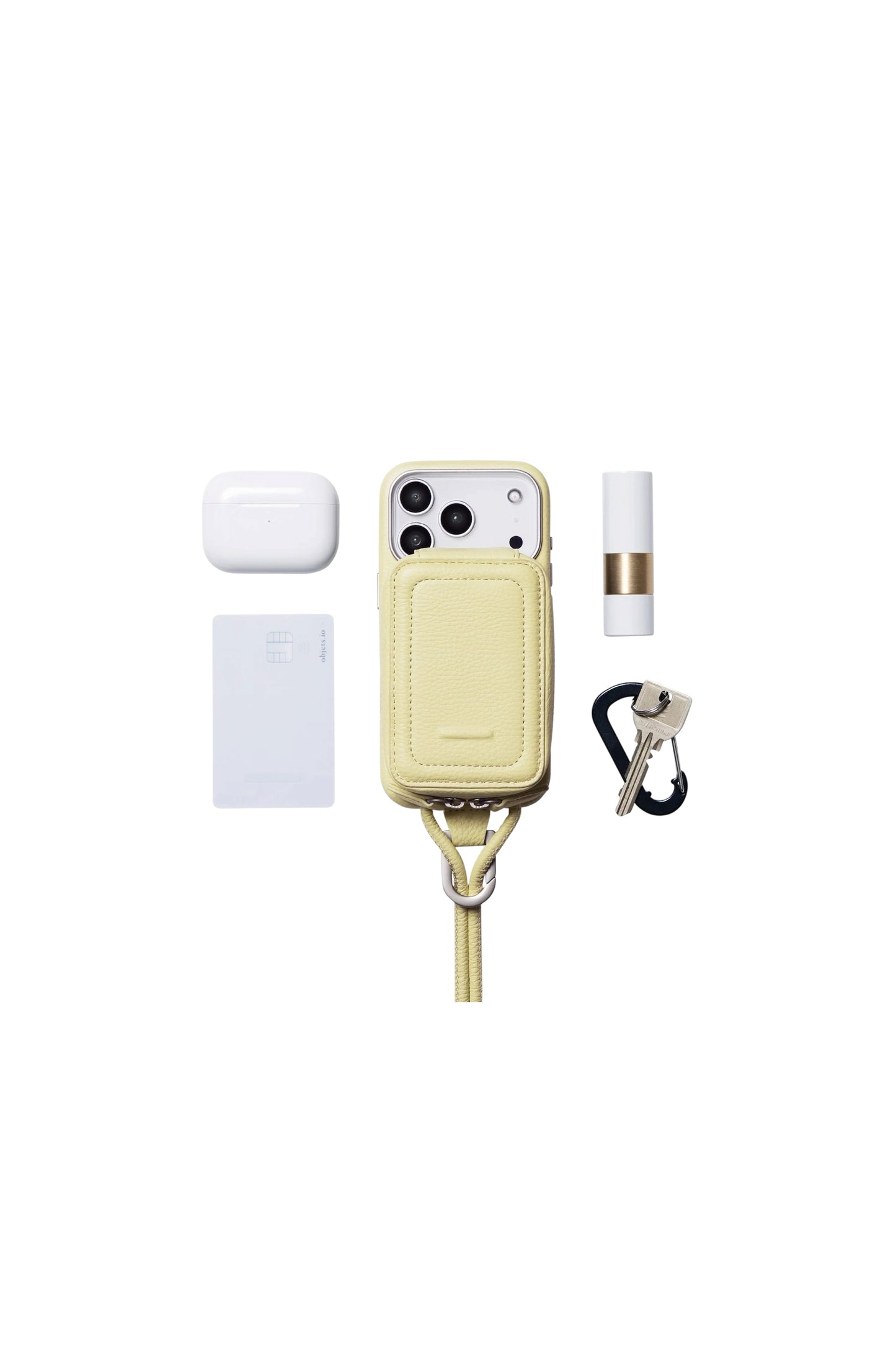 iPhoneアクセサリー-ストラップ付レザーマイクロバッグ
