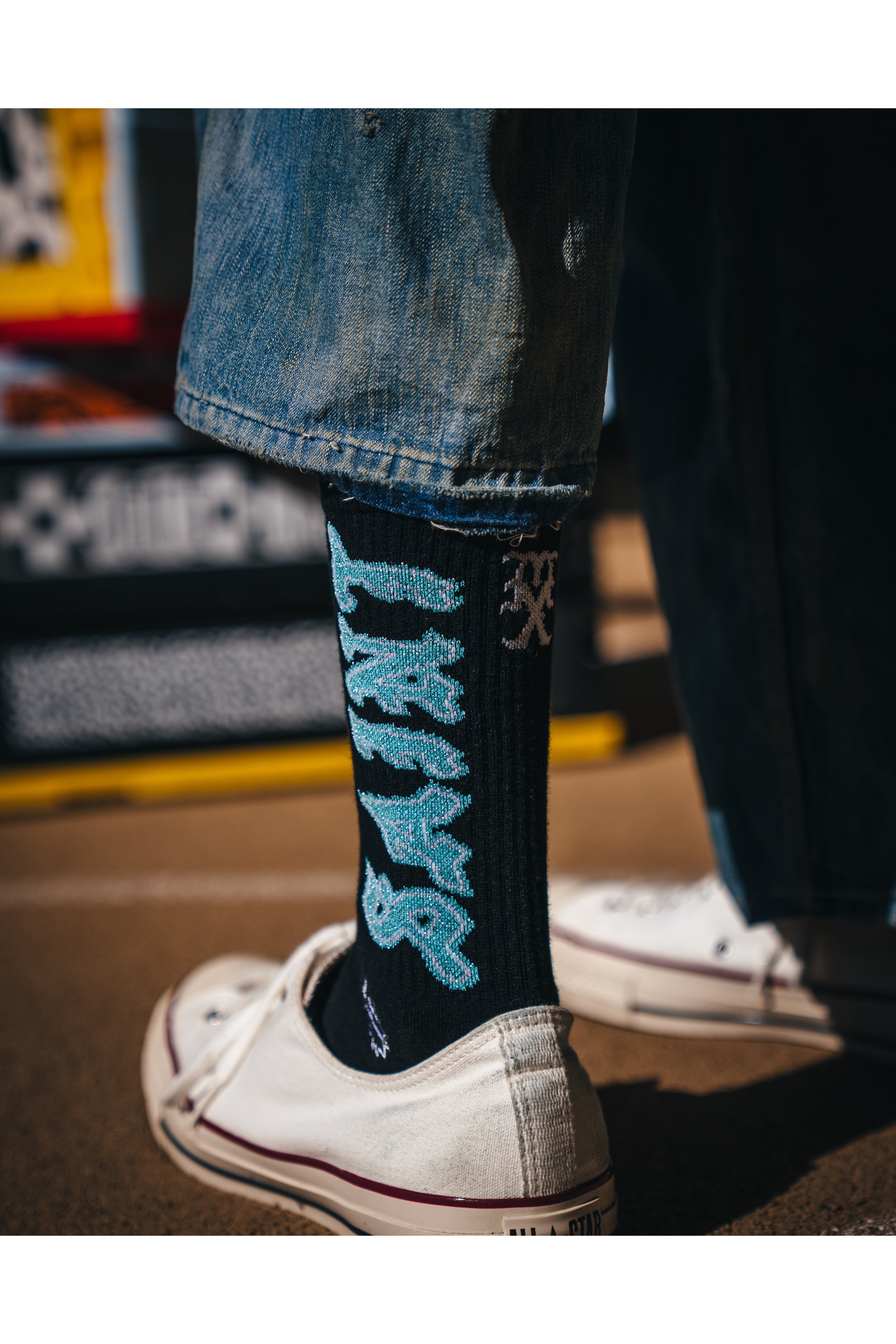 Saint Mxxxxxx (セントマイケル)/SOCKS/SAINT/BLACK+BLUE│正規通販