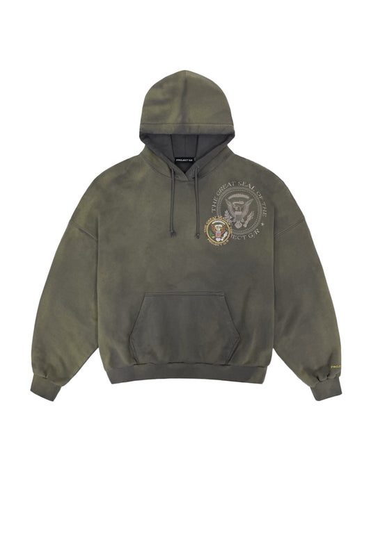 TGS embroidered washed hoodie