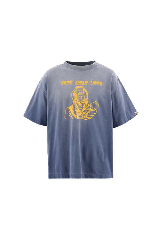 BAPE_SS T-SHIRT/FADE AWAY LV/NV
