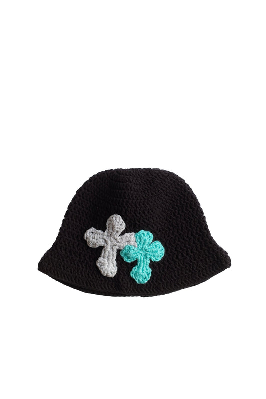 3D cross knit hat