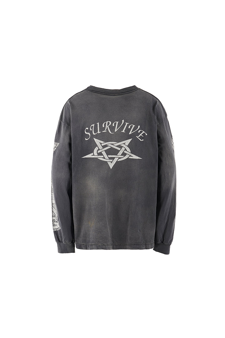 SAINT Mxxxxxx LS TEE/SURVIVE / BLK