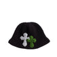 3D cross knit hat