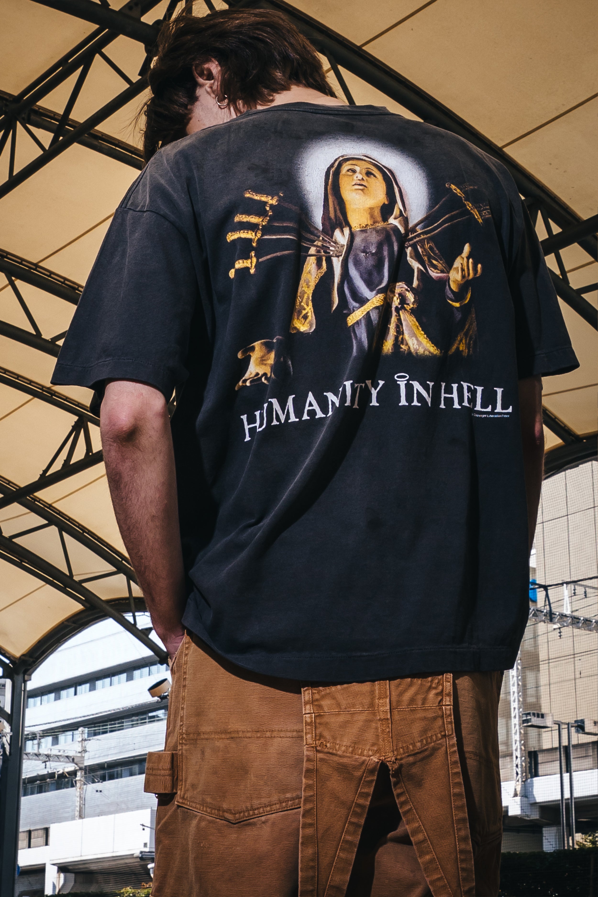 Saint Mxxxxxx (セントマイケル)/SS T-SHIRT/JESUS/BLACK│正規通販