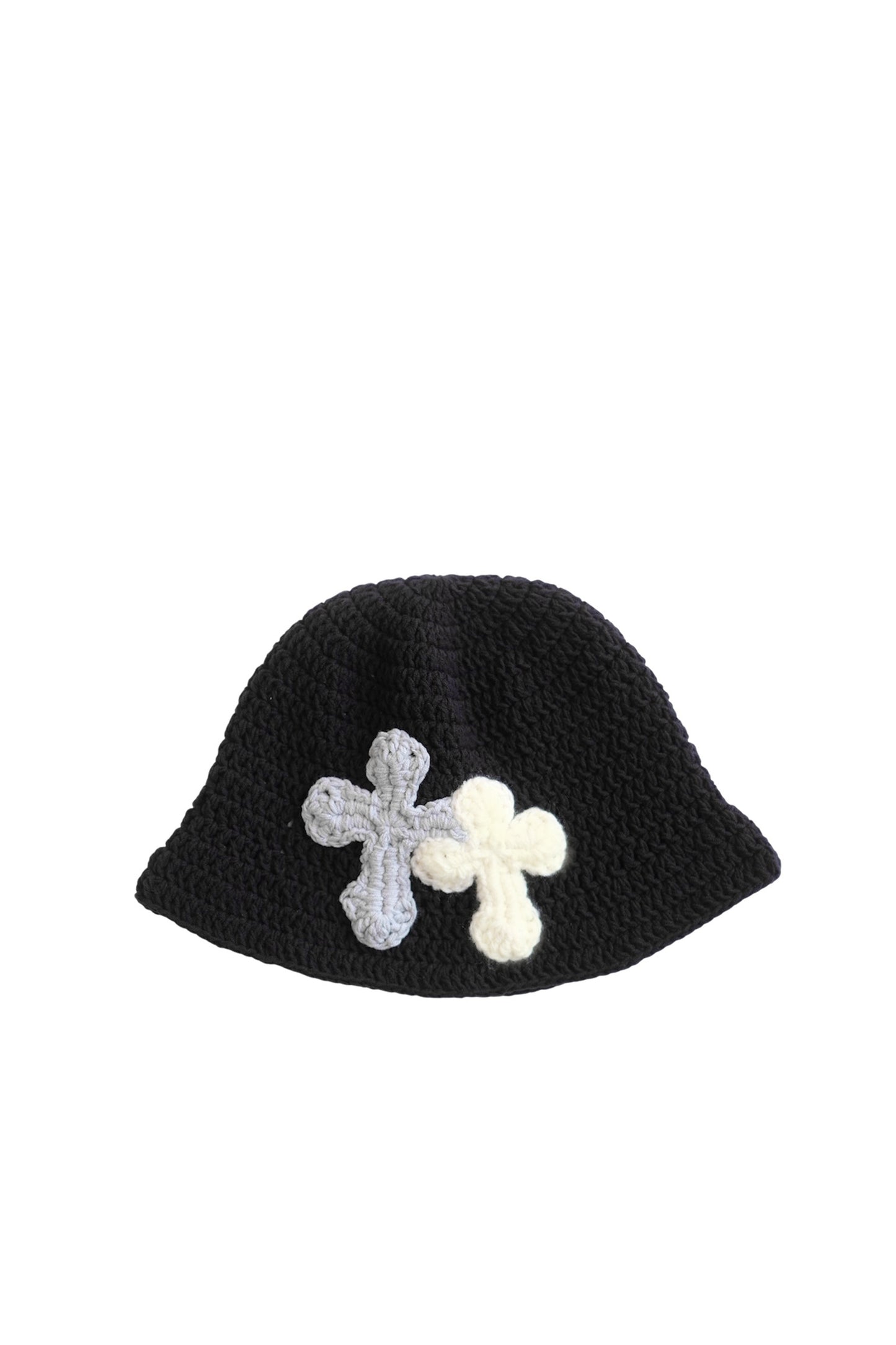 3D cross knit hat