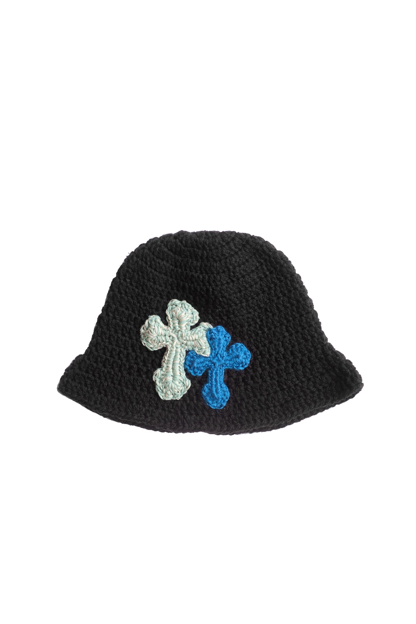 3D cross knit hat