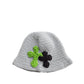 3D cross knit hat