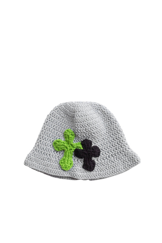 3D cross knit hat