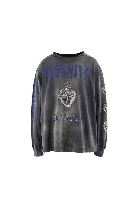 LS TEE/MASSIVE/BLACK