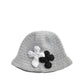 3D cross knit hat