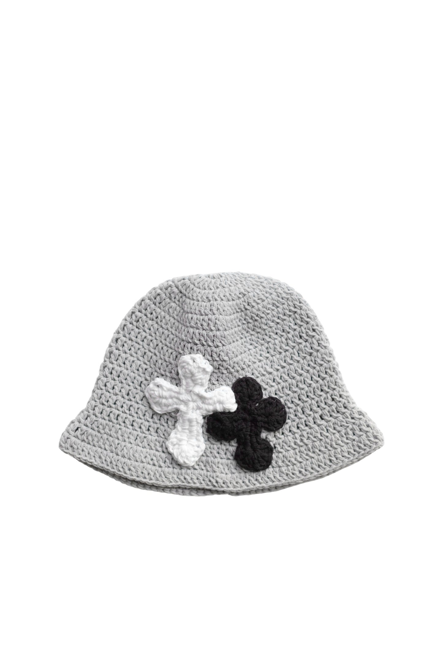 3D cross knit hat