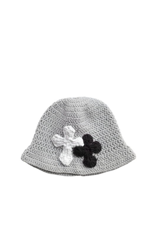 3D cross knit hat