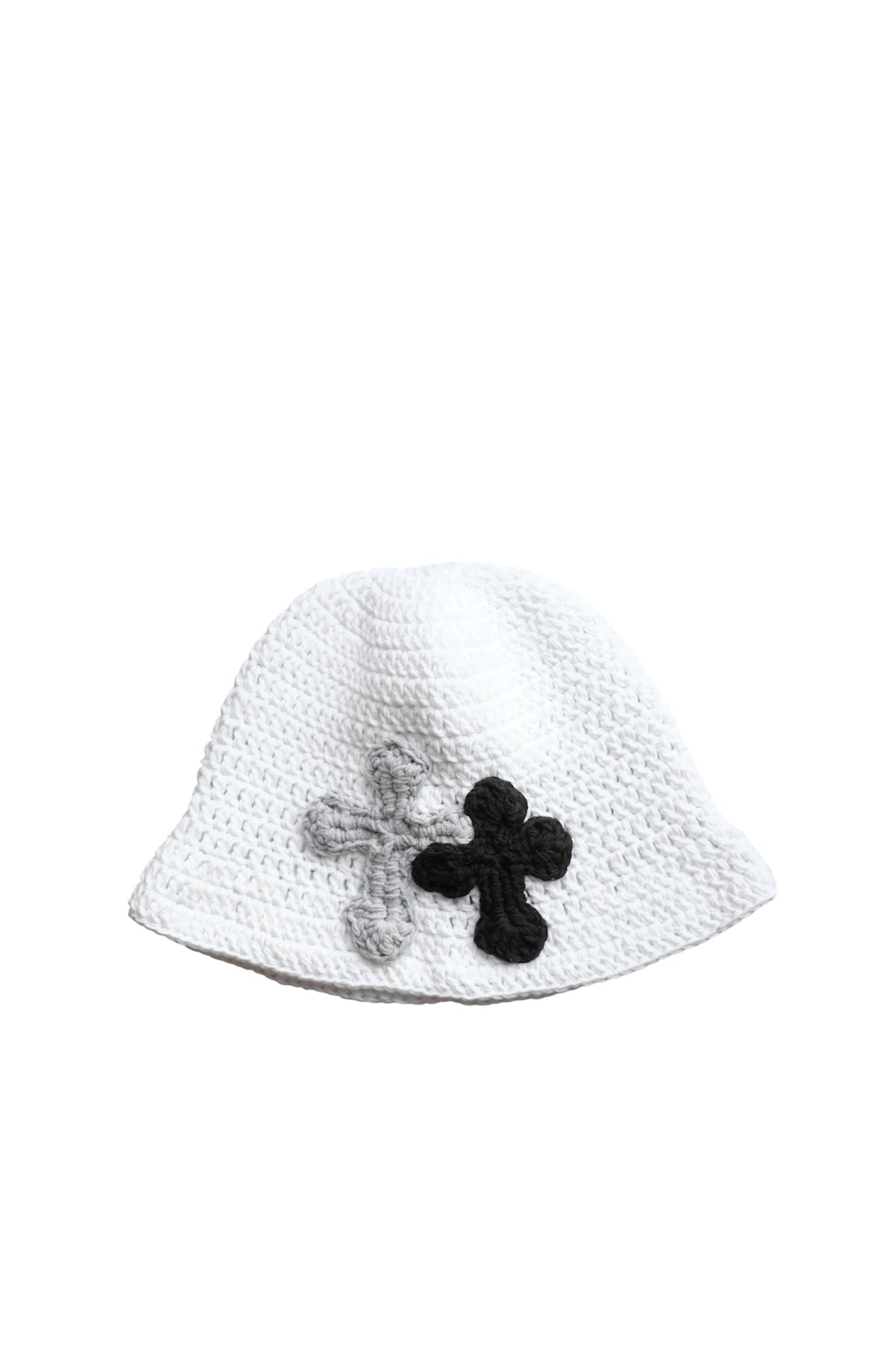 3D cross knit hat