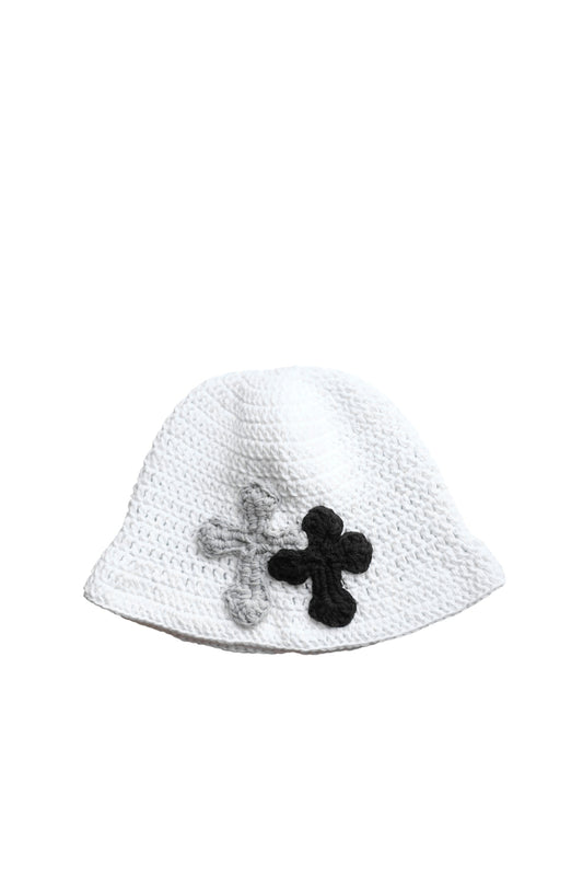 3D cross knit hat
