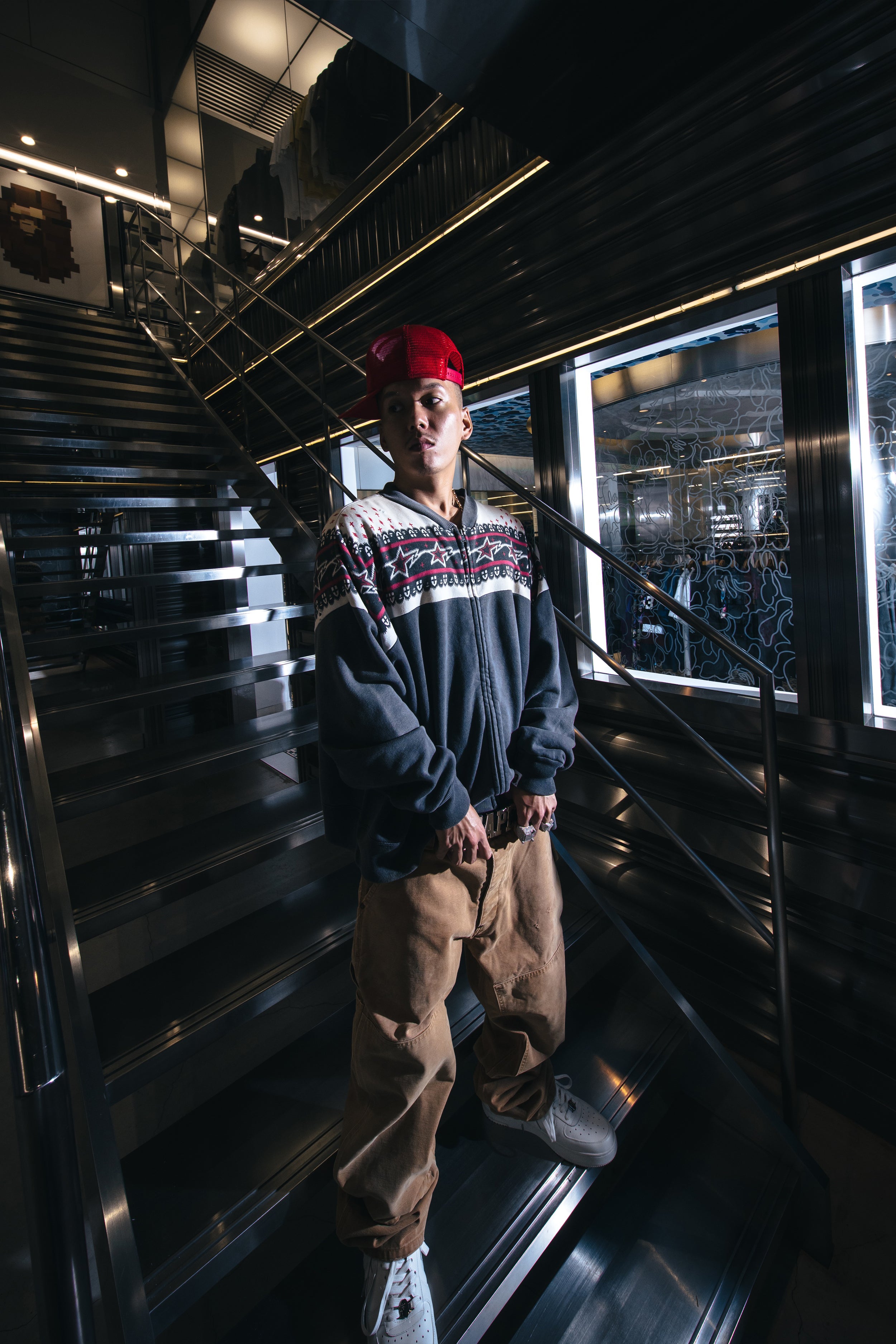 Saint Mxxxxxx (セントマイケル)/BAPE_ZIP CARDIGAN│正規通販elephants