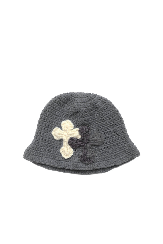 3D cross knit hat