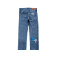 3D cross knit Denim