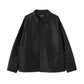 LAMB LEATHER COVERALL JACKET