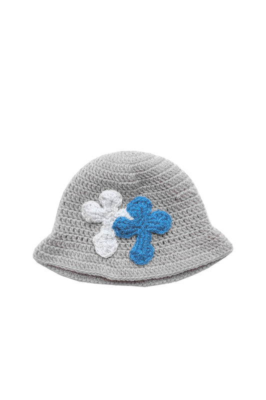 3D cross knit hat