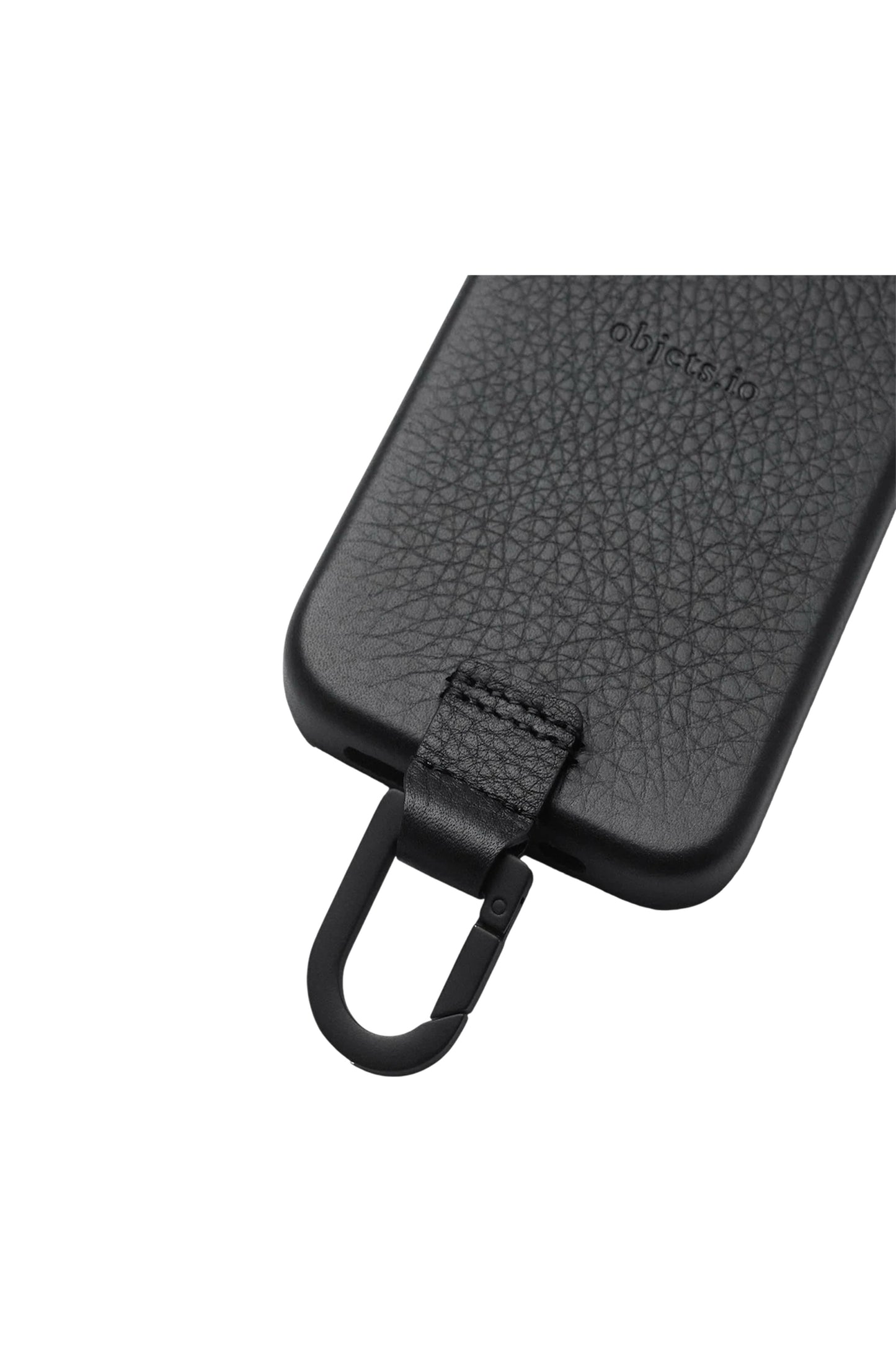 iPhone カラビナレザーケース【17. 16. 15】/ Black