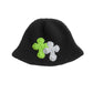 3D cross knit hat
