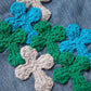 3D cross knit Denim