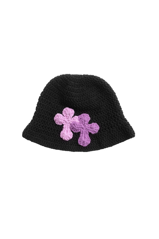3D cross knit hat