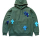 3D cross knit Hoodie