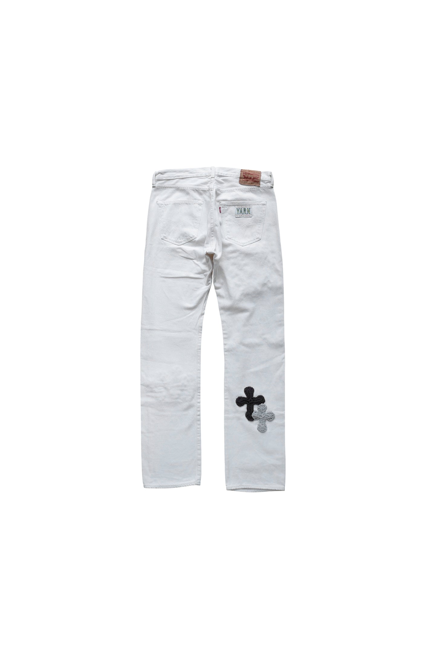 3D cross knit Denim