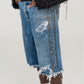 BAGGY STUDS DENIM  SHORTS