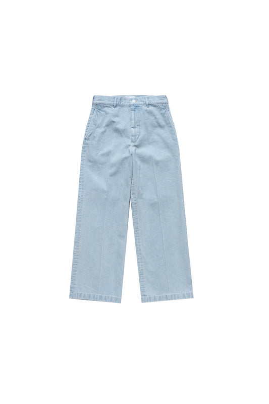 DENIM WIDE TROUSERS