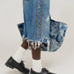 BAGGY STUDS DENIM  SHORTS