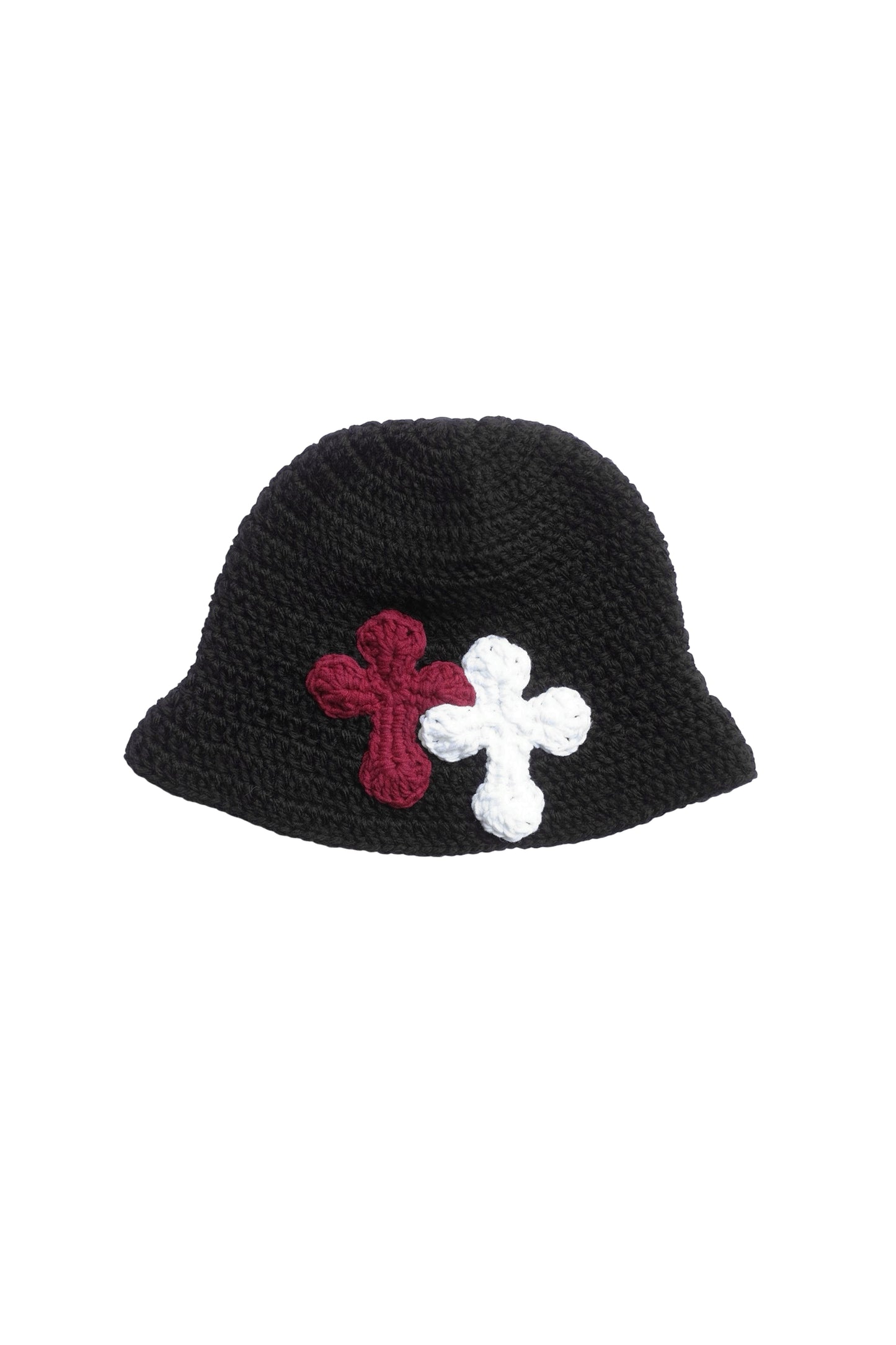 3D cross knit hat