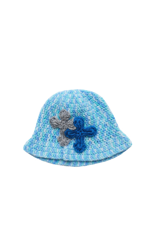 3D cross knit hat