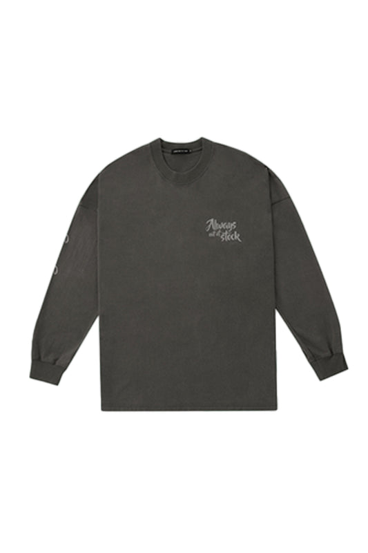 BIO WASHED GIVE&GIVE DROP SHOULDERL/S TEE