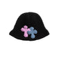 3D cross knit hat