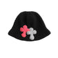 3D cross knit hat