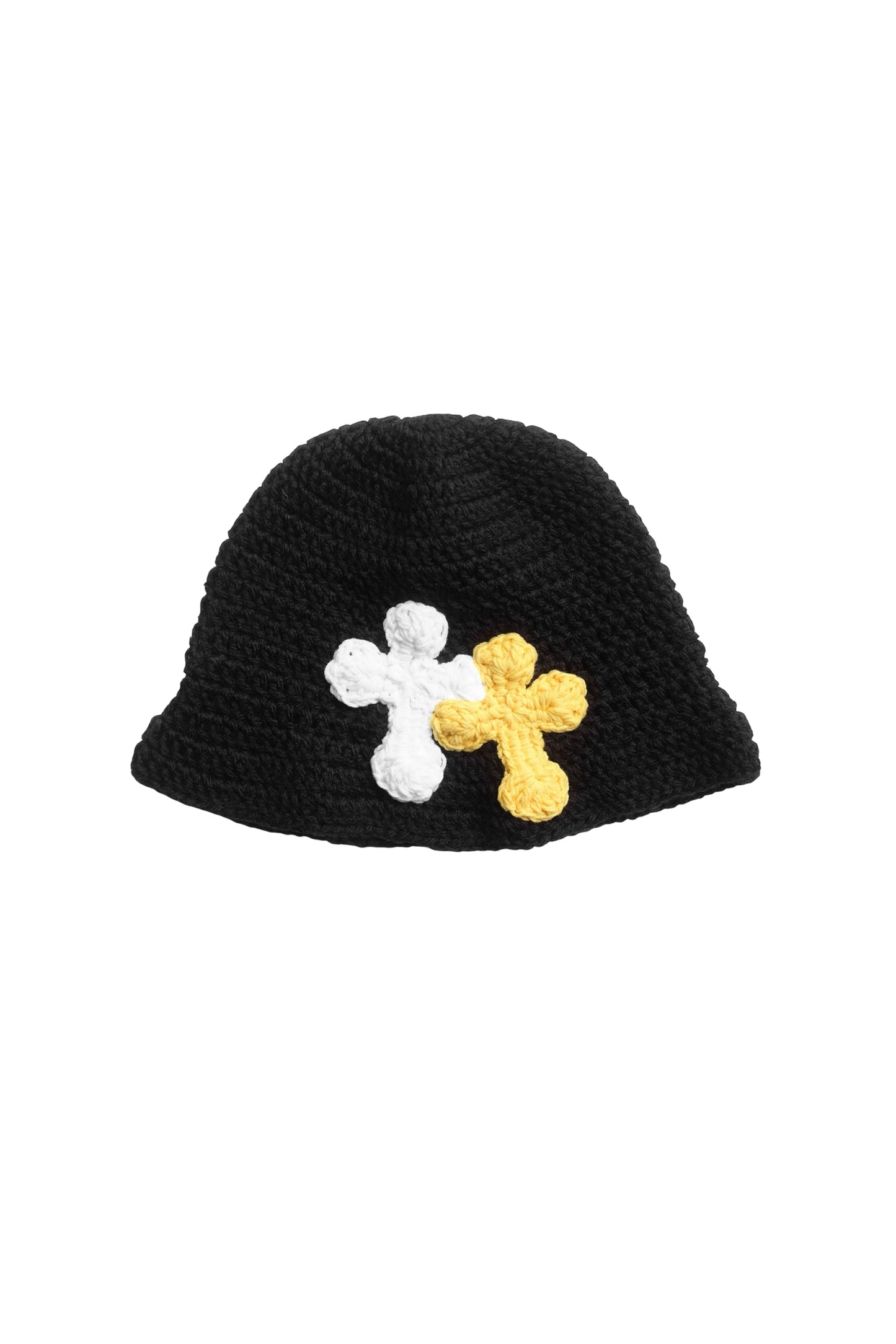 3D cross knit hat