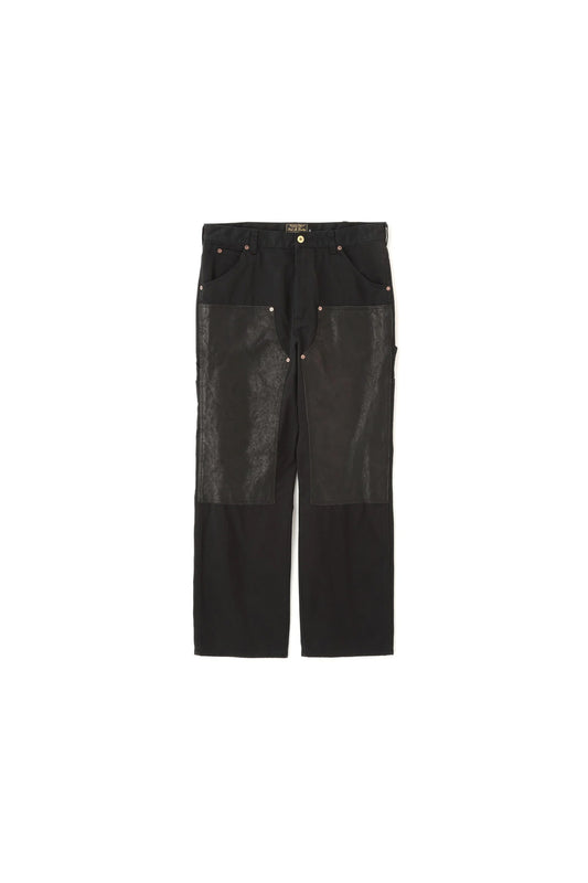 LEATHER COMB. DOUBLE KNEE PANTS