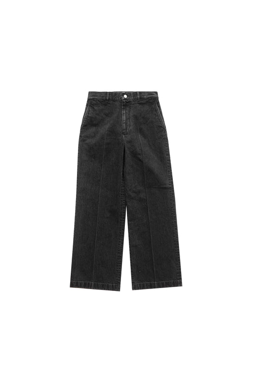 DENIM WIDE TROUSERS