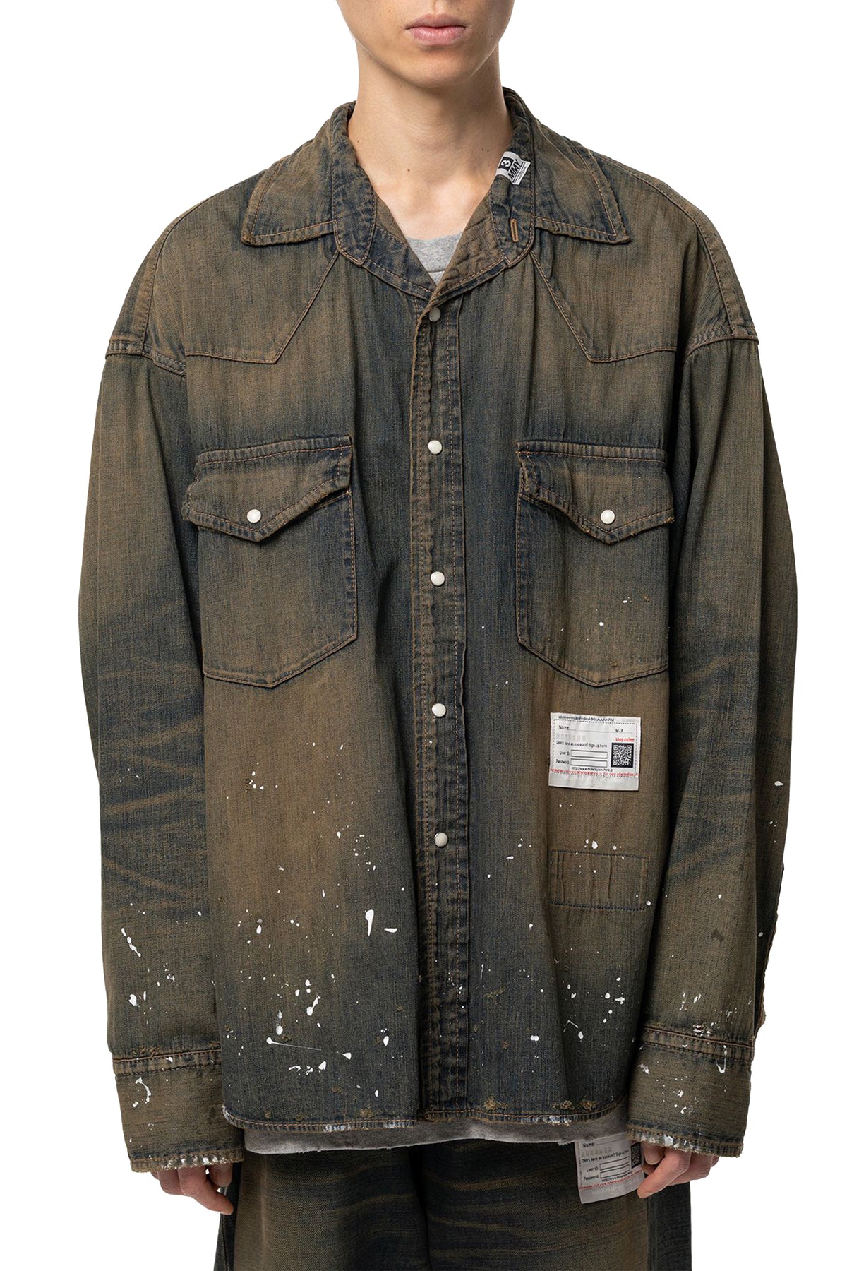 FLATTED COLLAR DENIM