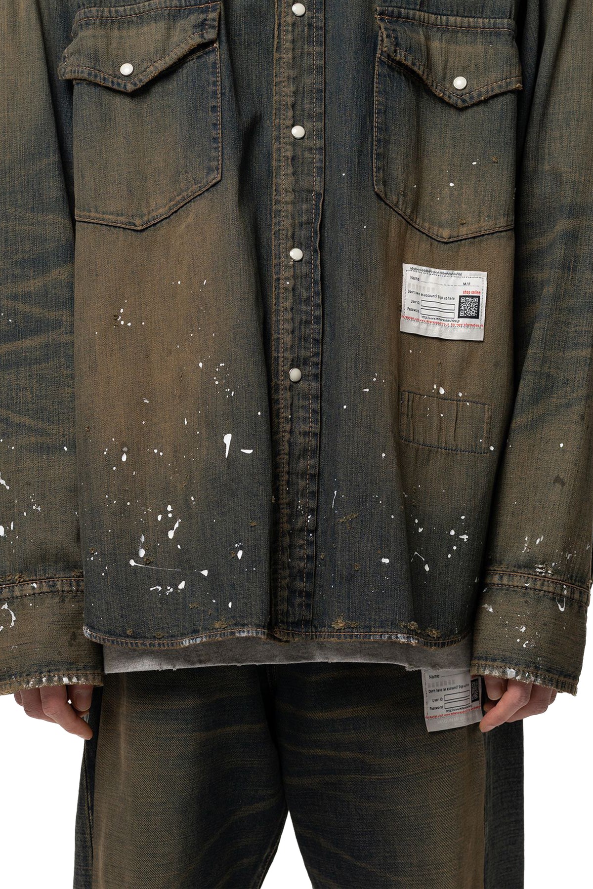 FLATTED COLLAR DENIM