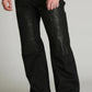 LEATHER COMB. DOUBLE KNEE PANTS