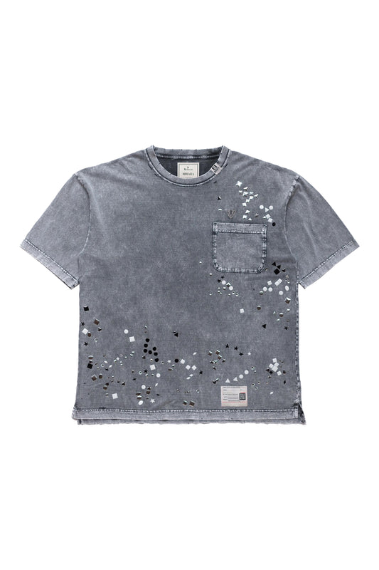 EMBELLISHED BLEACHED TEE