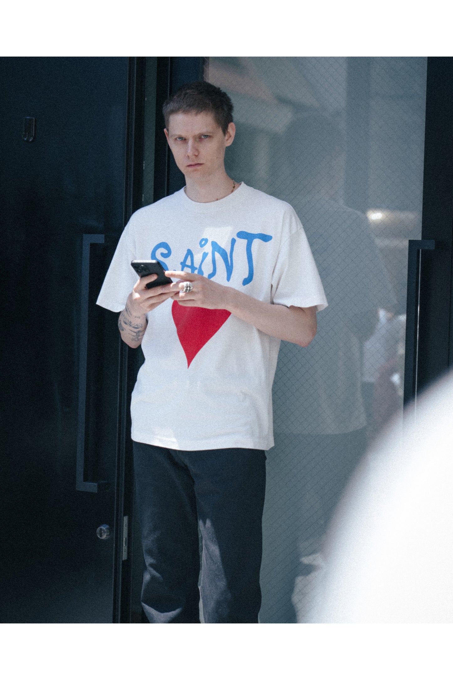 SS T-SHIRT/DEEP/WHITE
