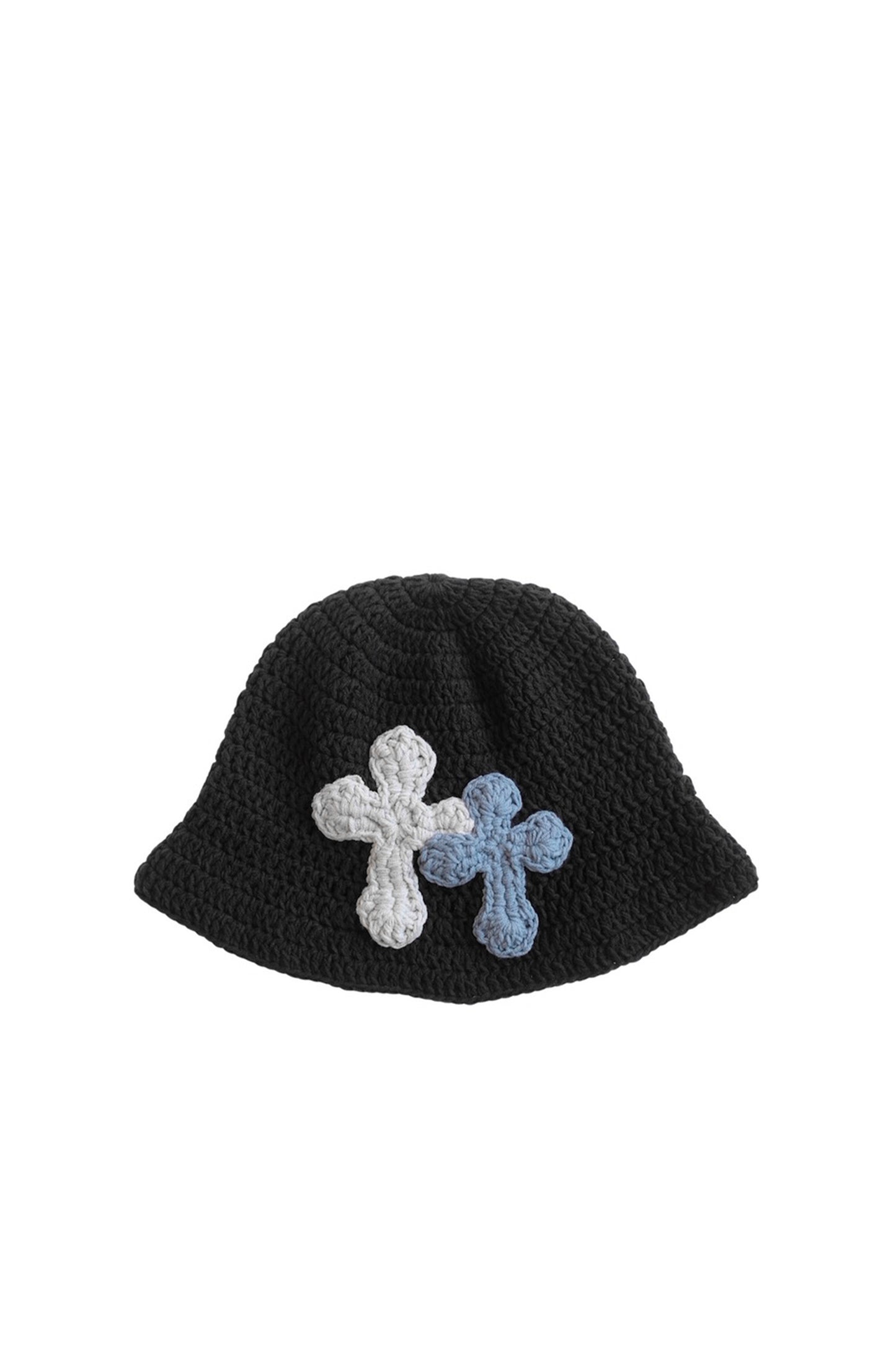 3D cross knit hat