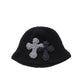 3D cross knit hat