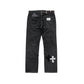 3D cross knit Denim